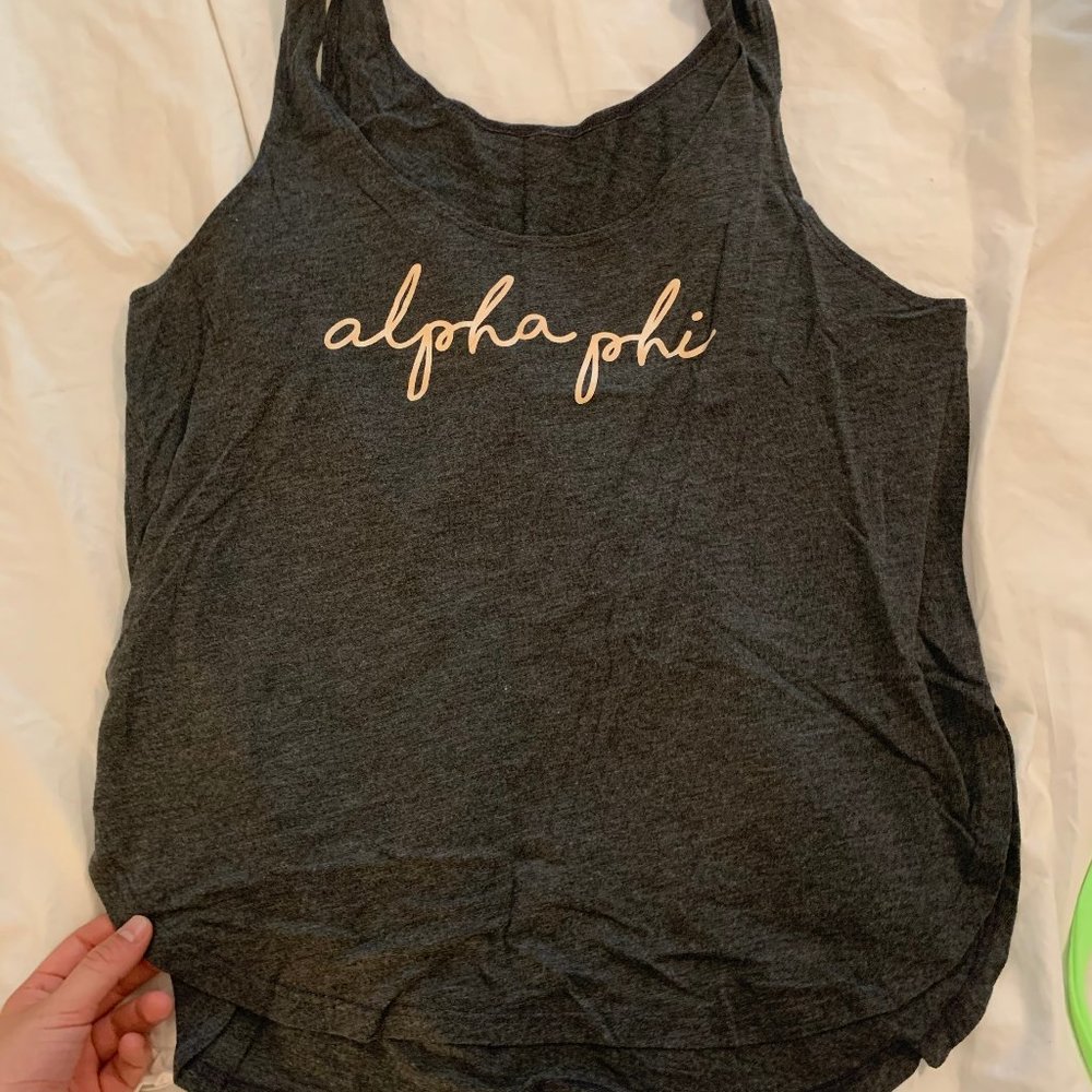 Alpha Phi Grey Tank Top